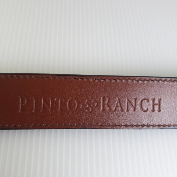 Pinto Ranch Black 1.25" Matte Genuine Alligator Tapered Belt Strap 48 - Picture 9 of 13